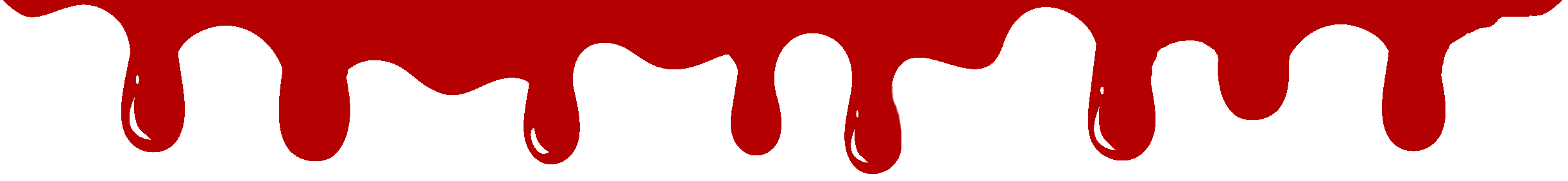 Blood curling underneath